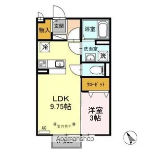 パストラル AB【A203号室】の間取り