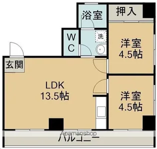 サンファンレジデンス【4階】の間取り