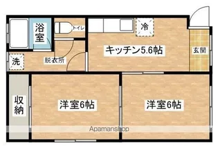 グリーンハイツ佐野町A棟【7号室】の間取り