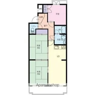 サンライズ白山【2階】の間取り