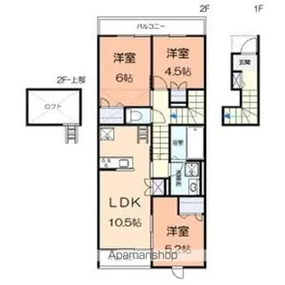 グレースフォレスト【2階】の間取り