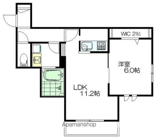 ミルキーウェイ【202号室】の間取り