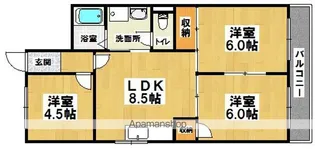 春木マンション【403号室】の間取り