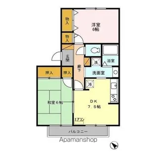 エーデルハイム DEF【2階】の間取り