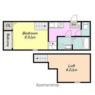 プランドール六番町【2階】の間取り