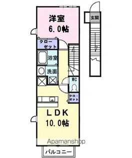 クリアネス i【2階】の間取り