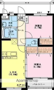ユーミー大町【2階】の間取り