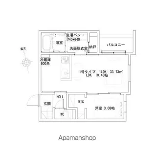 REGALEST初芝駅【301号室】の間取り