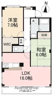 フォブールK【2階】の間取り