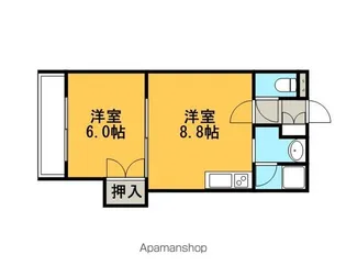 エルドラード恵庭【1階】の間取り