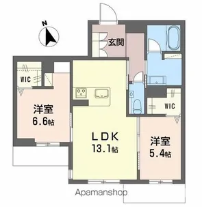 LIEN【202号室】の間取り