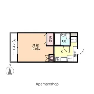 ロイヤルコーポ駅南【106号室】の間取り