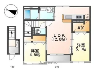 セゾン【2階】の間取り