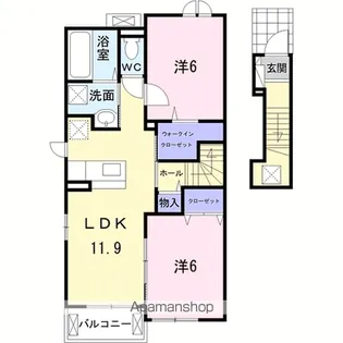 アンベリール【2階】の間取り