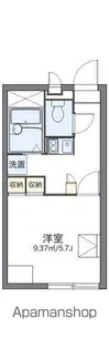レオパレス葛城【1階】の間取り