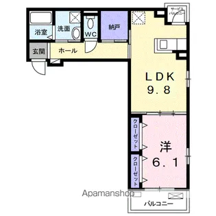 メゾン・ド・ソレイユ【2階】の間取り