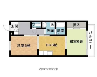 フラット立石(服部町)C【2階】の間取り