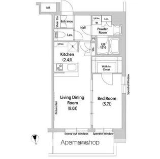 WORLD RESIDENCE 大手町【6階】の間取り