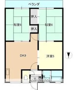 ドルフィン春日【4階】の間取り