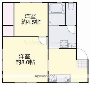 岡崎ビル【201号室】の間取り