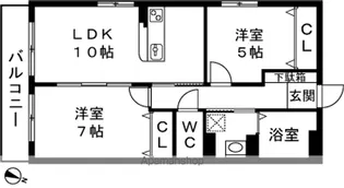 レイルウェイ【2階】の間取り