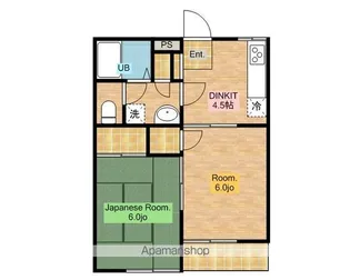 クレセント・ドヌール【E-103号室】の間取り