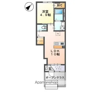 CASA BLANCA(カサブランカ)【1階】の間取り