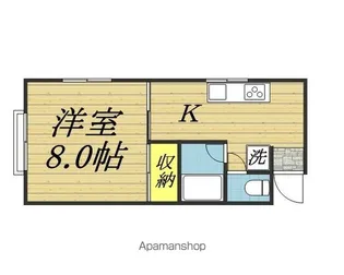コーポハラ【205号室】の間取り