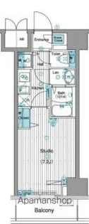 グランド・ガーラ銀座【7F-10号室】の間取り