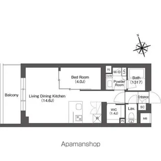 ルーウェ東大泉【2階】の間取り