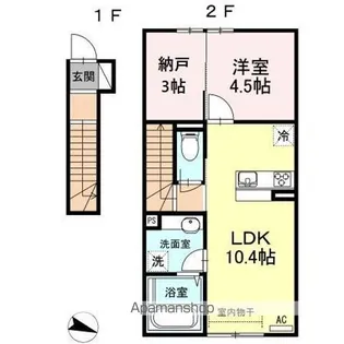 サンハイム ケイ【206号室】の間取り
