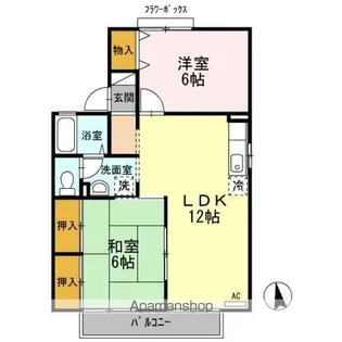 エクレール美濃屋 A【2階】の間取り