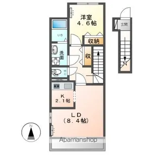 VILLA BELLTREEⅡ(ヴィラ ベルツリー ツー)【2階】の間取り
