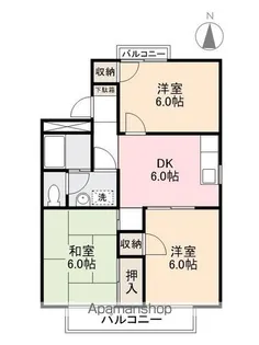 コンフォート松村【2階】の間取り
