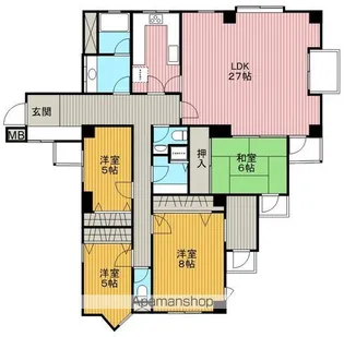 ラ・セーヌ豊中【1階】の間取り