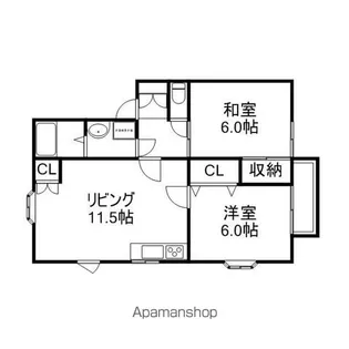プレシャス・ドリーム【203号室】の間取り