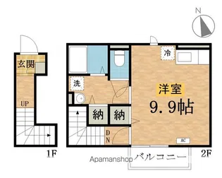 グリーンヒル北八【2階】の間取り