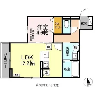 DーROOM八軒小路【1階】の間取り