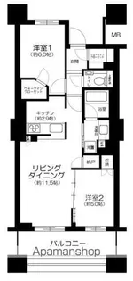 プラウドシティ赤羽【5階】の間取り