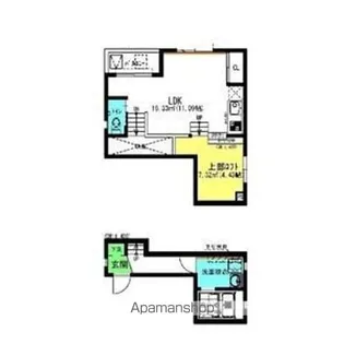 ソリッド勝川【2階】の間取り