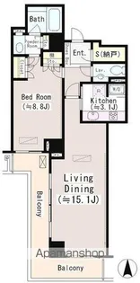 恵比寿ガーデンテラス弐番館【10階】の間取り