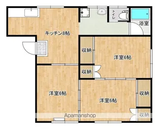 コーポ甲谷【101号室】の間取り