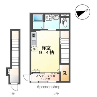 トレスポリシア【2階】の間取り