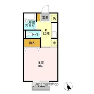 フローラルC【2階】の間取り