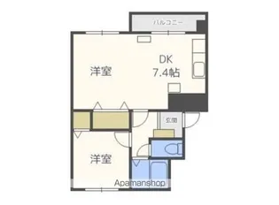 シティコーポラス【4階】の間取り