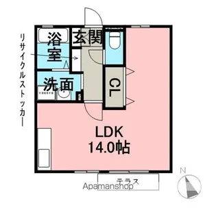 セピアコート【1階】の間取り