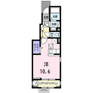 ルヴェ ソン ヴェール【1階】の間取り