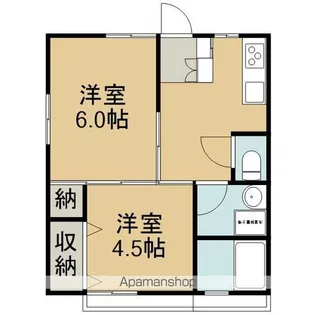 渡辺ビル【301号室】の間取り