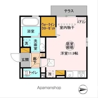 ロピアコート【1階】の間取り