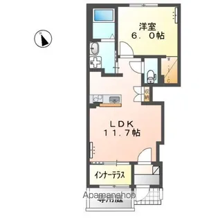 グランカーサ カメリア【1階】の間取り